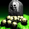 Grabstein und Vampirlady