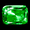 Grüner und violetter Edelstein