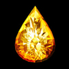 Roter und gelber Edelstein