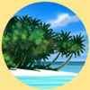 Cocktail und Inselstrand
